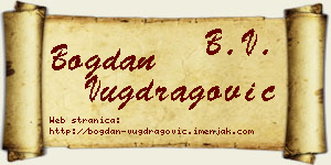 Bogdan Vugdragović vizit kartica